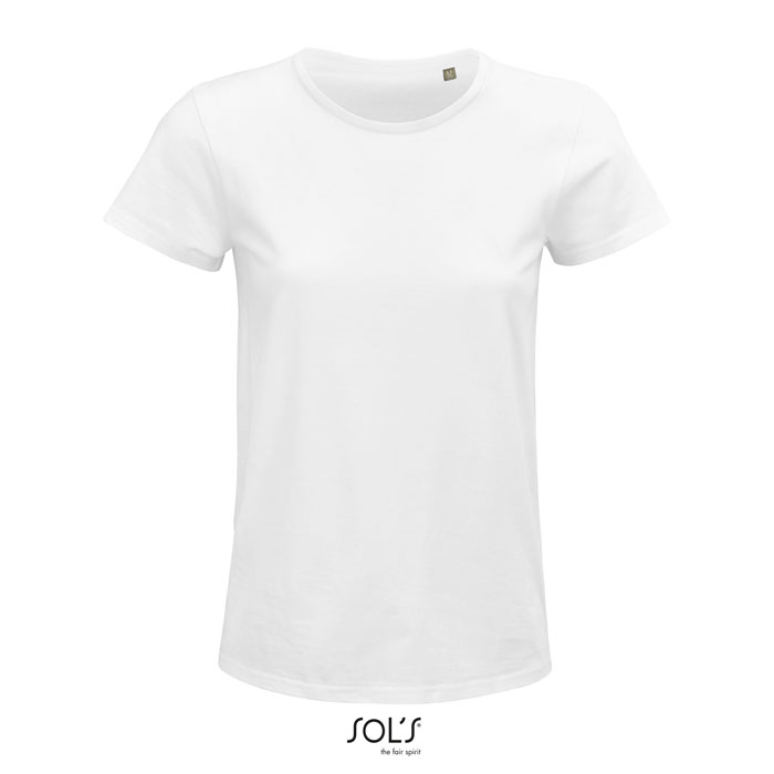 Tshirt femme coton bio publicitaire 150g - CRUSADER Blanc 1